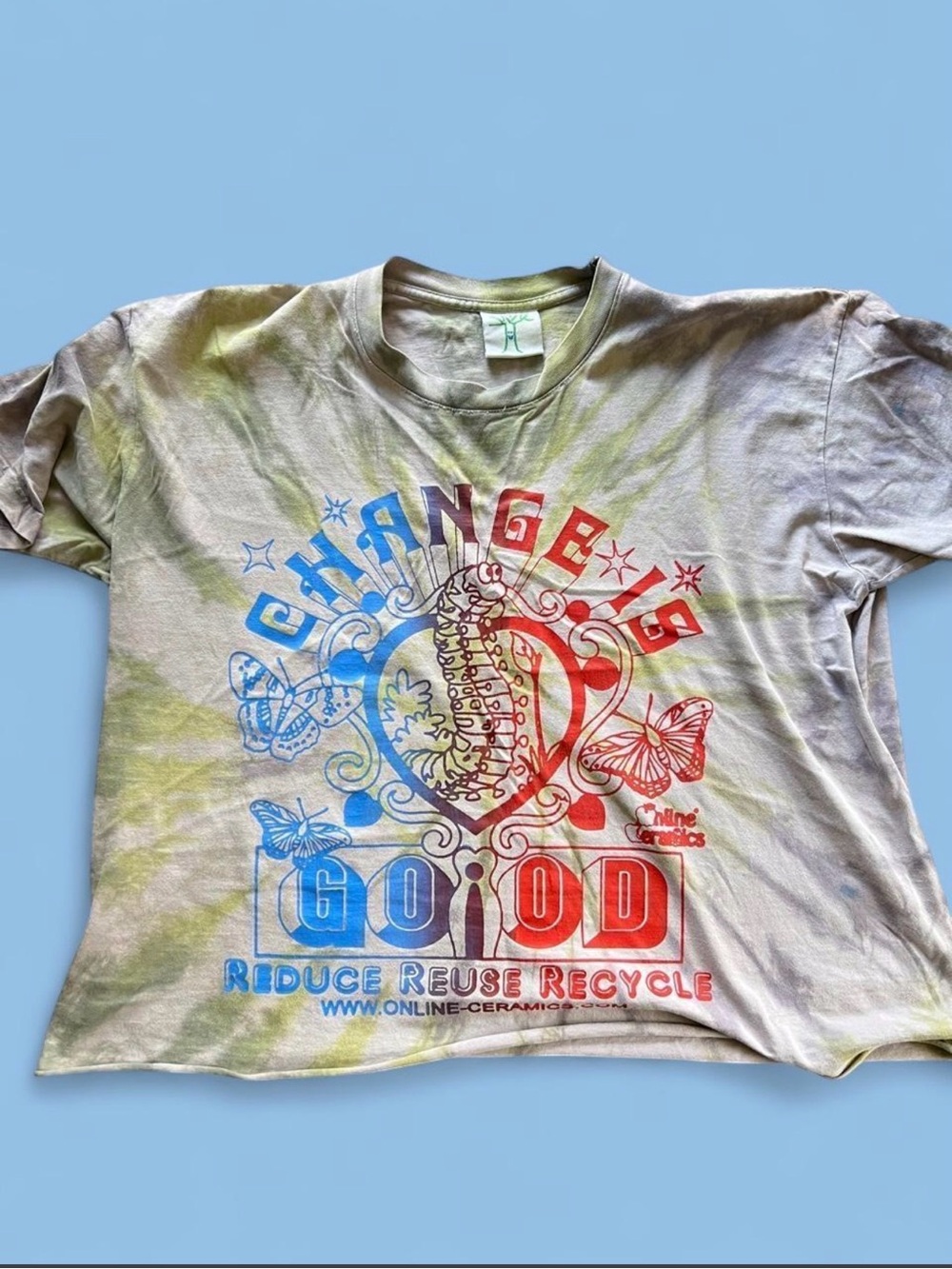 Change Is Good Tie-Dye Mens Tee - Online Ceramics